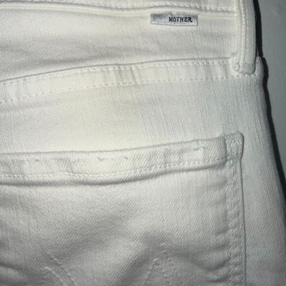 Mother The Rascal Crop Fray In Cream Puffs 28 - Picture 7 of 12